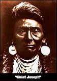 CHIEF JOSEPH. MODERN PRINT IN AN ARCHIVAL MATTE. FRAMED AND READY TO HANG.