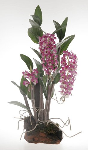 Dendrobium Silk Orchid Flower Arrangement - Lavender