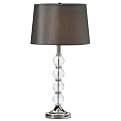 Crystal Table Lamp with Platinum Glow Shade