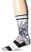 Stance Men's Gorge Gervin Splatter NBA Legends Crew Sock, Black, Large/X-Large