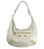 Balenciaga Handbags (White) Giant Hobo Leather Bag 177288