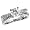 2 Row Round Diamond Engagement Ring .24cttw (CZ ctr)