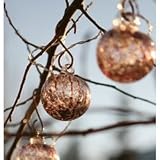 Aurora Glow - Glass Solar String Lights - Purple (Purple) (3H x 12W x 3D)