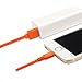 Omars Apple MFI Certified 8 Pin USB Charger Cord, 3-Feet, Orange
