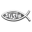 Sushi Fish Car Emblem