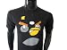 Angry Birds Mens Black Bomber Face Shirt (Medium) - Black