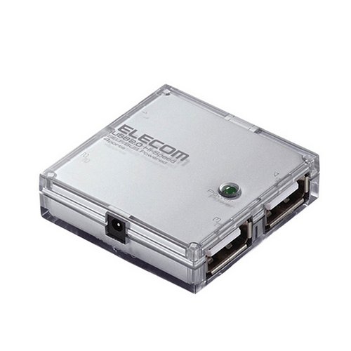 ELECOM ���^4�|�[�g�Z���t&�o�X�p���[USB2.0HUB U2H-MN4SSV