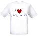 I LOVE JACQUELINE - Name-series - White T-shirt
