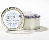 Baby Keepsake: Blue Spring Bulb Design Personalized Lavender Scented Potpourri in 3 3 (Set of 20)