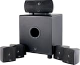 Dual LHT1000B 6-Piece Home Theater Speaker System, Black