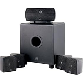 Dual LHT1000B 6-Piece Home Theater Speaker System, Black