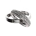 Sterling Silver CZ Tiffany Inspired Infinity Ring