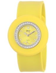 TKO ORLOGI Womens TK598-YL Ice Mini Crystal Slap Watch