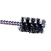 Weiler Round Power Tube Brush, Steel, Round Shank, Single Stem, 1-1/4" Diameter, 0.008" Wire Diameter, 1/4" Shank, 2000 rpm (Pack of 1)