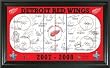 Highland Mint Detroit Red Wings 2009 Team Signature Rink Framed Print - Detroit Red Wings One Size
