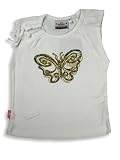 Wild Mango - Girls Ribbed Sleeveless Top, White, Olive