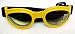 Sporting Goods : Yellow Folding Motorcycle Riding Goggles Amber Lenses