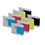 LC970 / LC1000 8 Pack - Set of 8 Compatible Ink Cartridges for Brother DCP-130C DCP-135C DCP-150C DCP-153C DCP-157C DCP-330C DCP-350C DCP-540CN DCP-560CN DCP-750CW DCP-770CW MFC-235C MFC-260C MFC-5860CN MFC660CN MFC-240C MFC-665CW MFC-680CN MFC-845CW MFC-885CW MFC-3360C MFC-440CN MFC-465CN MFC-5460CN FAX 1360 FAX 1460 FAX 1560 (Contains : 2 x LC1000C/LC970C 2 x LC1000M/LC970M 2 x LC1000Y/LC970Y 2 x LC1000BK/LC970BK)