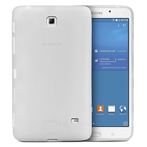 Fosmon DURA-FROST Smooth Durable & Flexible Slim Fit TPU Case Cover for Samsung Galaxy Tab 4 7.0 Tablet (Clear)