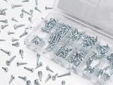 200 pc Self Drilling Hex Washer Assortment - Performance Tool Wilmar - W5220