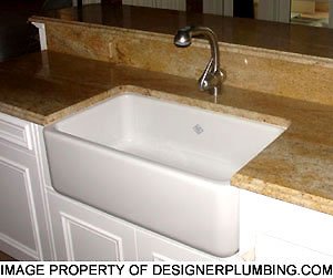 Kitchen Apron Sink by Rohl - RC3018 in Biscuit