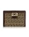 Fendi Wallets | Fendi Men's Wallets - Fendi Brown & Beige Zucchino French Purse Wallet