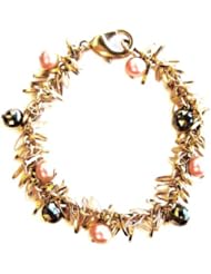 Pyrite and Pearl Bracelet By Ilene Kaufman