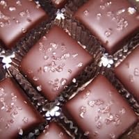 Caramels Covered in Dark Chocolate Kissed with Sea Salt
