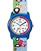Timex Kids' T7B611 Time Teacher Blue Tractors Stretch Band Watch