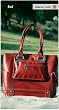 Namaste Red Cali Hermosa Large Knitting Tote Bag Handbag