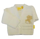 Teddy Embroidered Baby Cardigan 3-5lb White