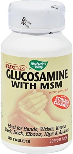 2Pack! Nature's Way FlexMax Glucosamine with MSM - 80 Tablets