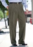 Six-Wale Pleated Front Corduroy Pants