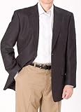 Kilburne & Finch Solid Black 2-Button Seasonal Sport Coat
