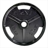 10 lb 2" Black Rubber Coated Grip Weight Plate