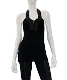 The Tuxedo Halter Top in Jet Black
