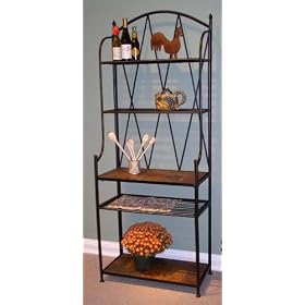 4D Concepts 601512 Baker's Rack with Slate Top - Metal Slate by 4D Concepts