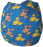 New Bean Bag Chairs Coral Reef 100% Polystyrene Fill for EXTREME Comfort Refillable Double Stitched