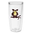 Owl 16 oz Insulated Beverage Tumbler, Clear