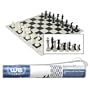 WE Games Roll-up Travel Chess Set in Carry Tube with Shoulder Strap - A Great Beginner Chess Set