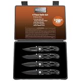 Maxam® 4pc Liner Lock Knife Set