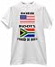 BORN AMERICA USA ROOTS IN SOUTH AFRICA PRETORIA JOHANNESBURG COUNTRY PRIDE FLAG T SHI...