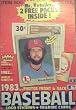 1983 Fleer Baseball Card Unopened Box (Gwynn, Sandberg, Boggs RC's)