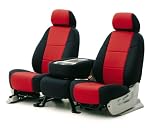 Neoprene Custom Seat Cover 1 Row for all cars, trucks and SUVs Black-Red