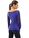 PattyBoutik Women's Chiffon Slit Bishop Long Sleeve Blouse