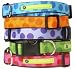 Pet Supplies : Barker & Meowsky 1" Wide Designer Lime Spot Dog Collar - Medium