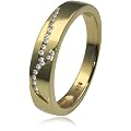 Goldmaid Damen-Ring 333 Gelbgold Memoire 18 Zirkonia Gr. 54
