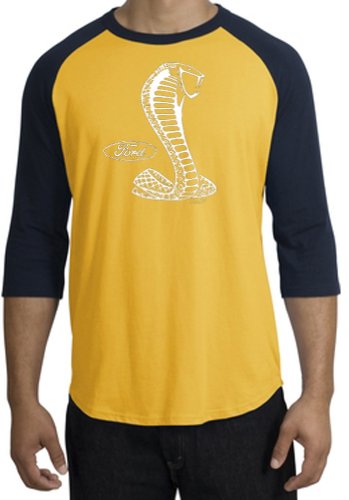 Ford Mustang COBRA Classic Muscle Car Adult Raglan 