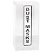 Brady M420 Plastic Acrylic Dust Mask Dispenser, Black on Clear, 6" W, 6" D, 12-1/2" H