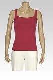 Petite Cotton Knit Square Neck Tank